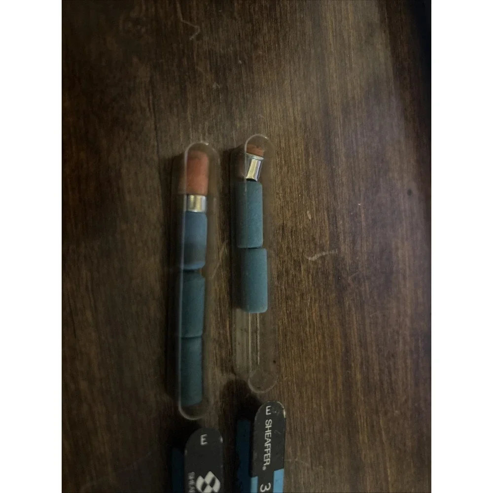 Vintage SHEAFFER's Pen Co ERASERS TIN Advertising Set Of 2‎